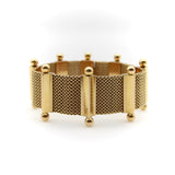 18K Woven Gold Mid-Century Modern Bracelet Bracelet Kirsten's Corner