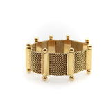 18K Woven Gold Mid-Century Modern Bracelet Bracelet Kirsten's Corner