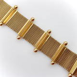 18K Woven Gold Mid-Century Modern Bracelet Bracelet Kirsten's Corner