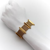 18K Woven Gold Mid-Century Modern Bracelet Bracelet Kirsten's Corner