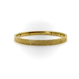 Victorian 14K Gold Greek Key Design Bracelet with Sapphires Bracelet Kirsten's Corner