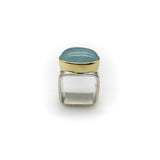 Modernist 18K Gold and Sterling Silver Ofiesh Aquamarine Ring RING Kirsten's Corner