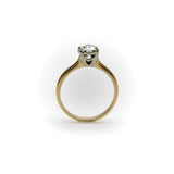 Art Deco 14K Gold Jabel Old Mine Cut Engagement Ring jewelry Kirsten's Corner