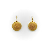 Vintage 22K Gold Hand-Granulated Sunflower Earrings Earrings Kirsten's Corner