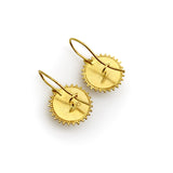 Vintage 22K Gold Hand-Granulated Sunflower Earrings Earrings Kirsten's Corner
