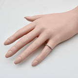 14K White Gold Half-Hoop Eternity Band jewelry Kirsten's Corner