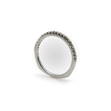 14K White Gold Half-Hoop Eternity Band jewelry Kirsten's Corner