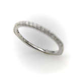 14K White Gold Half-Hoop Eternity Band jewelry Kirsten's Corner