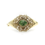 14K Gold Signature Jade and Seed Pearl Statement Bracelet bracelet Kirsten's Corner