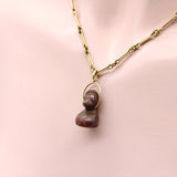 Pre-Columbian Jasper Dog Pendant & Seal with 14K Gold Bail Necklaces, Pendants Kirsten's Corner Jewelry