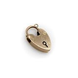 Vintage 9K Gold Heart Padlock Charm Kirsten's Corner