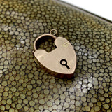 Vintage 9K Gold Heart Padlock Charm Kirsten's Corner