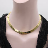Vintage 18K Gold Tiffany & Co. Square Bar Link Necklace necklace Kirsten's Corner