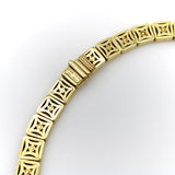 Vintage 18K Gold Tiffany & Co. Square Bar Link Necklace necklace Kirsten's Corner