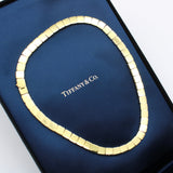 Vintage 18K Gold Tiffany & Co. Square Bar Link Necklace necklace Kirsten's Corner