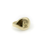 18K Gold Goldsmiths and Silversmiths Eagle Intaglio Signet Ring Kirsten's Corner