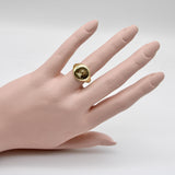 18K Gold Goldsmiths and Silversmiths Eagle Intaglio Signet Ring Kirsten's Corner