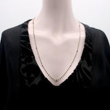 14K Gold Hand-Faceted Black Diamond Hand Wired Chain Necklace Necklace Kirsten's Corner