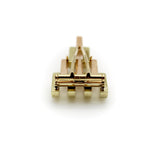 Retro Cartier 14K Yellow and Rose Gold Pyramid Dress Clips Kirsten's Corner