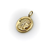 14K Gold Egyptian Revival Nekhbet Charm pendant, Charm Kirsten's Corner