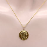 14K Gold Egyptian Revival Nekhbet Charm pendant, Charm Kirsten's Corner