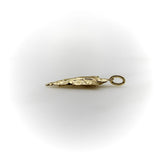 14K Gold Signature Elongated Arrowhead Charm pendant, Charm Kirsten's Corner