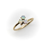 Victorian 14K Gold Opal 3-Leaf Clover Ring ring Kirsten's Corner