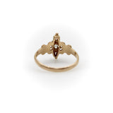 14K Gold Victorian Three-Stone Old Mine Cut Diamond Ring ring Kirsten's Corner