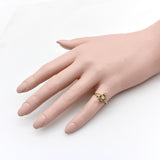 14K Gold Victorian Three-Stone Old Mine Cut Diamond Ring ring Kirsten's Corner