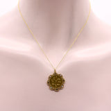 18K Gold Victorian Egyptian Revival Nekhbet Necklace with Diamonds and Pearls Necklaces, Pendants Kirsten's Corner