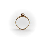14K Gold Victorian Three-Stone Old Mine Cut Diamond Ring ring Kirsten's Corner