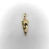 14K Gold Signature Elongated Arrowhead Charm pendant, Charm Kirsten's Corner