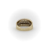 Vintage 14k Gold Diamond Encrusted Band