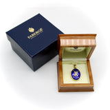 Fabergé 18K Gold Diamond Guilloche Enamel Locket locket Kirsten's Corner