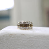 Vintage 14k Gold Diamond Encrusted Band
