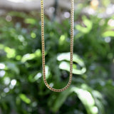 Vintage 14K Gold Squared Wheat Chain Chain Kirsten's Corner