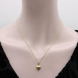 Vintage 14K Gold Puffy Heart Pendant / Charm