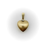 Vintage 14K Gold Puffy Heart Pendant / Charm