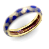Vintage 18K Gold Tiffany & Co Blue Enamel Ring / Band jewelry Kirsten's Corner