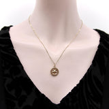 Edwardian 14K Gold “This Be Your Lucky Star” Pendant in German jewelry Kirsten's Corner