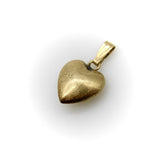 Vintage 14K Gold Puffy Heart Pendant / Charm Pendant, Charm Kirsten's Corner