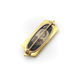14K Gold Envelope Shaped Mourning Locket with Arrow Brooches, Pins Kirsten's Corner