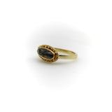 Gold Rush Era 22K and 14K Gold Nugget and Moss Agate Ring RING Kirsten's Corner