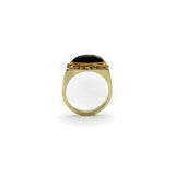 Gold Rush Era 22K and 14K Gold Nugget and Moss Agate Ring RING Kirsten's Corner