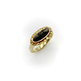 Gold Rush Era 22K and 14K Gold Nugget and Moss Agate Ring RING Kirsten's Corner