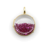 14K Gold Victorian Ruby-Filled Shaker Locket Kirsten's Corner