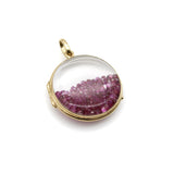 14K Gold Victorian Ruby-Filled Shaker Locket Kirsten's Corner