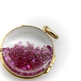 14K Gold Victorian Ruby-Filled Shaker Locket Kirsten's Corner