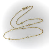 14K Gold Old European Cut Diamond by the Yard 17.5” Necklace Necklace Kirsten's Corner