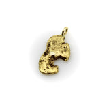 Vintage 22K Gold Nugget Pendant with Pac-Man Resemblance Pendant, Charm Kirsten's Corner